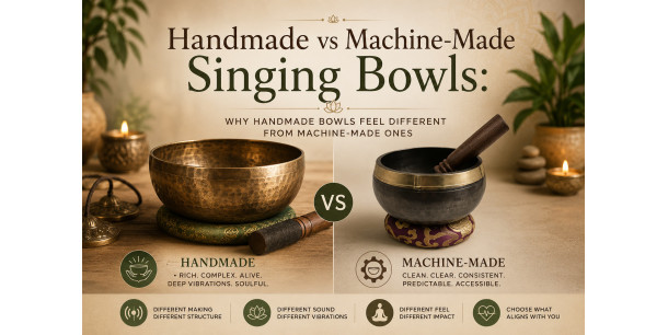 Handmade vs Machine-Made Singing Bowls: Why Handmade Bowls Feel Different From Machine-Made Ones